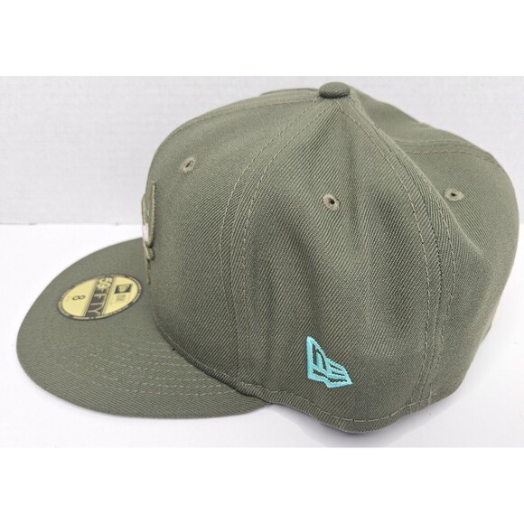 New ERA 59Fifty Chicago Bulls Fitted Hat Cap Rare Green Size 8 NEW With Tags - Picture 3 of 8